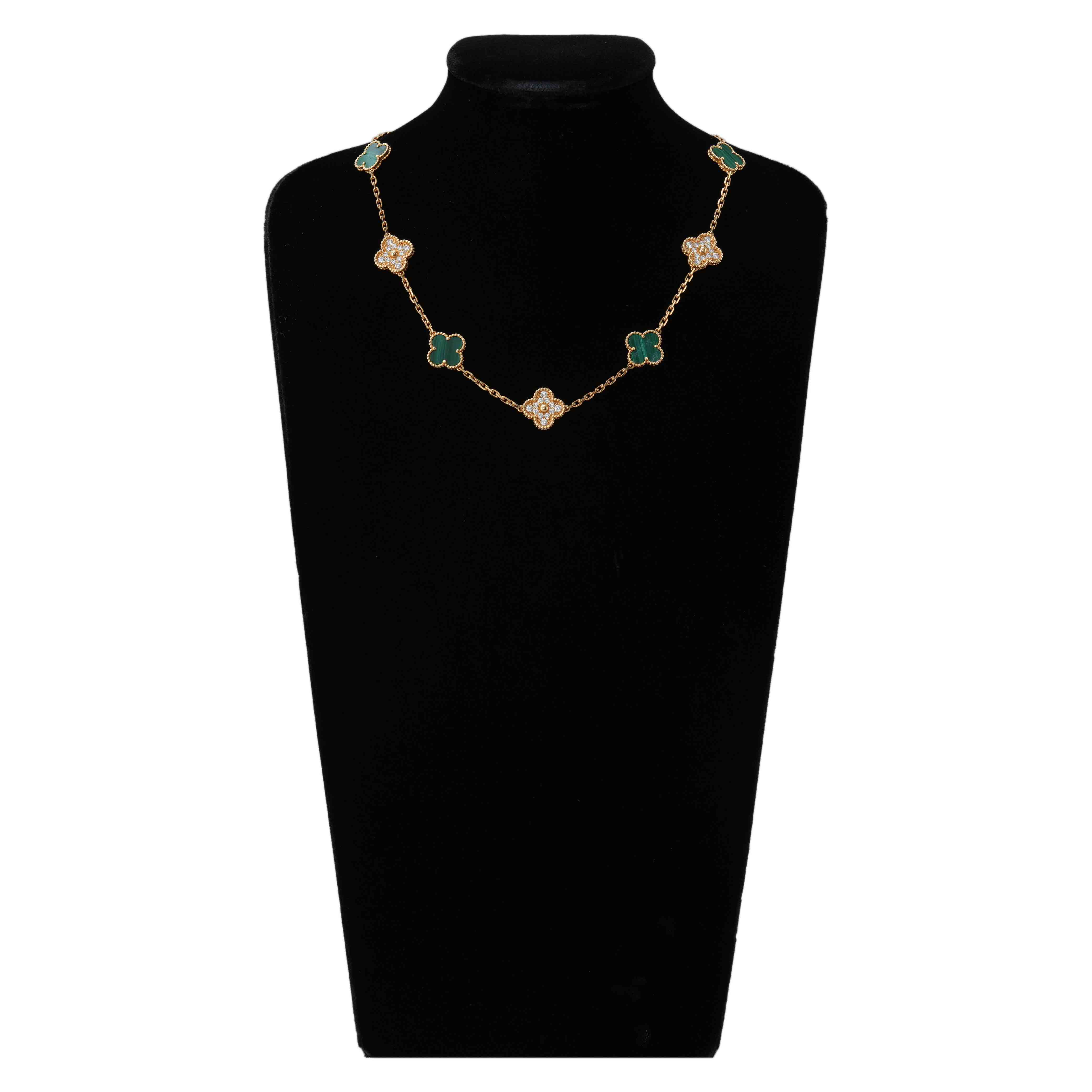 Van Cleef & Arpels(USED)반클리프앤아펠 빈티지 알함브라 10모티브 네크리스